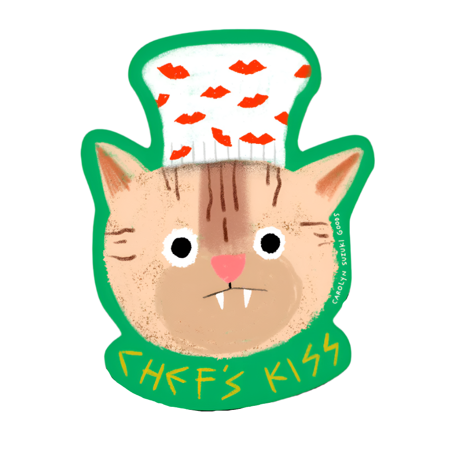 Chef's Kiss - Die Cut Sticker - Carolyn Suzuki