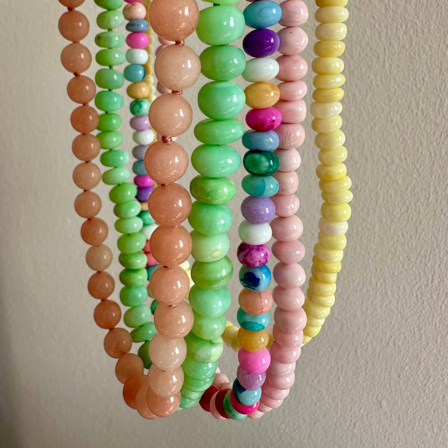 Baby Blue Candy Opal Necklace | Gold Bikini Beach