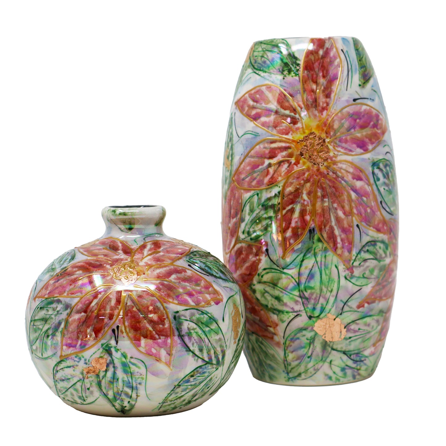 Anita Harris Small Poinsettia Vase