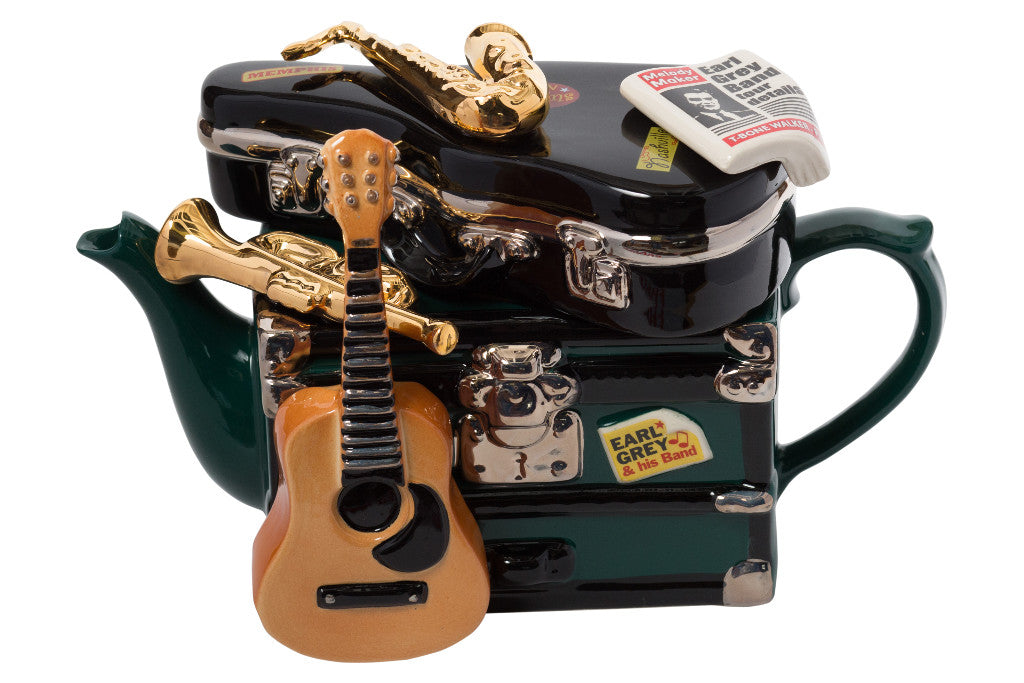 Ceramic Inspirations Band on Tour Green Large Teapot