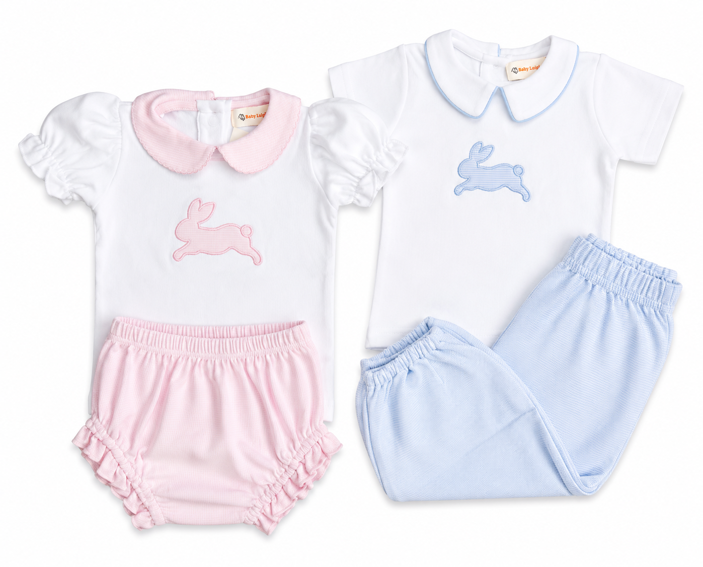2pc Set Blue Bunny Top w. Bloomer Pant | Luigi