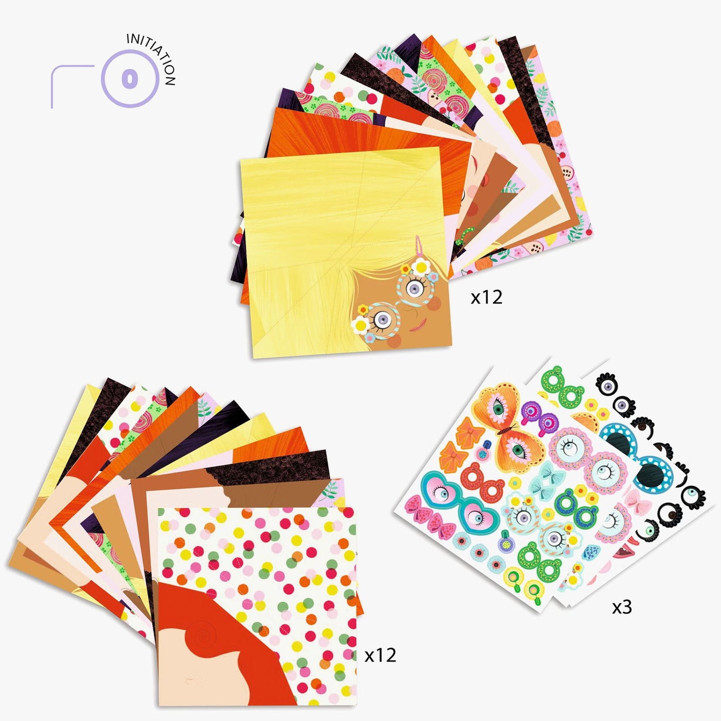 Djeco Pretty Faces Origami Kit