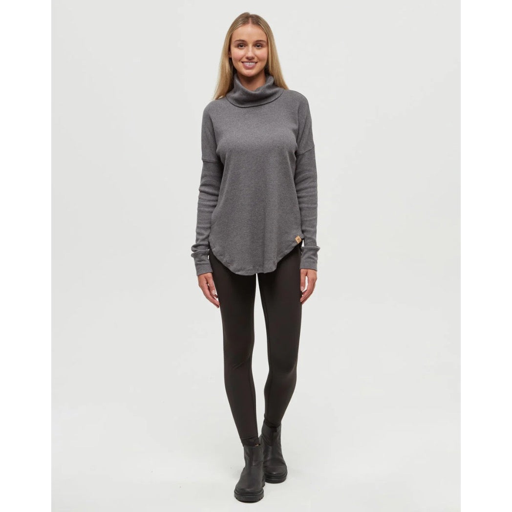 TENTREE - HIGHWOOD TURTLENECK SWEATER | Dark Grey Heather