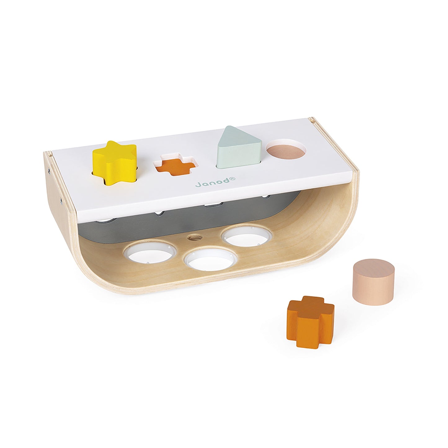 Janod Sweet Cocoon Wooden TapTap & Shape Sorter