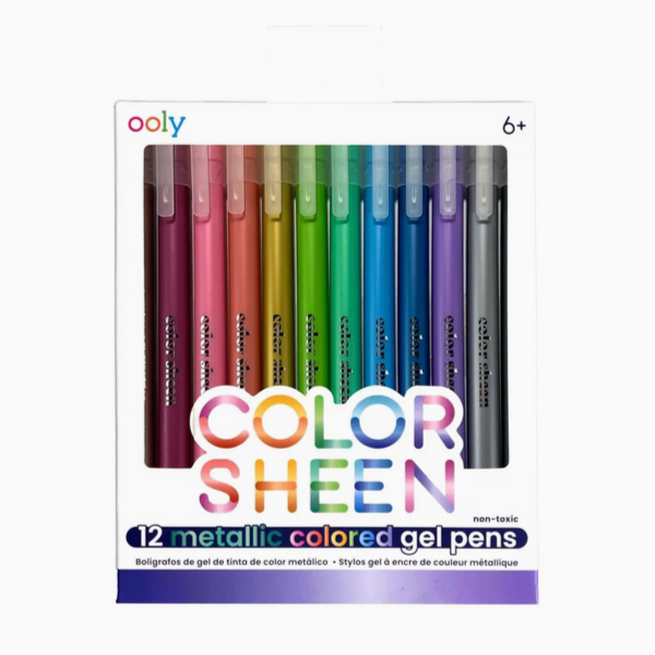 Color Sheen Metallic Gel Pens - set of 12