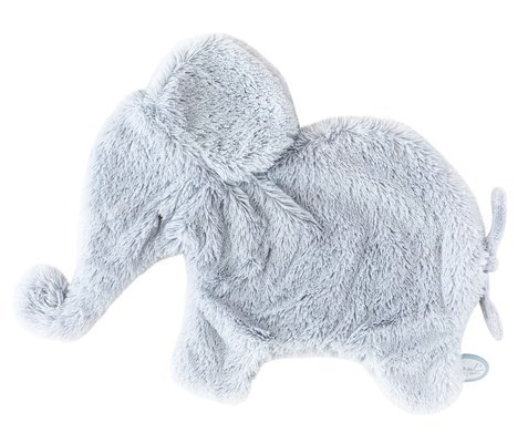 16.5" Large Light Blue Oscar Elephant Doudou Cuddle Cloth w. Pacifier Loop | Dimpel