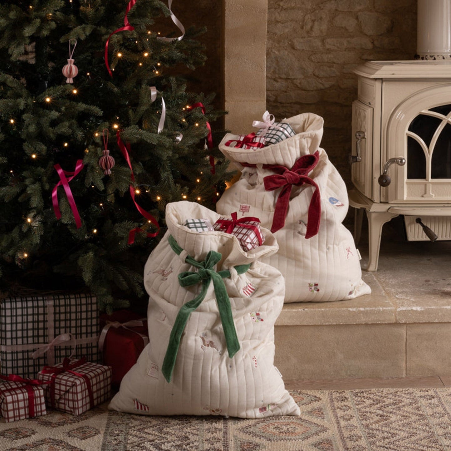 Avery Row Christmas Present Sack - The North Pole