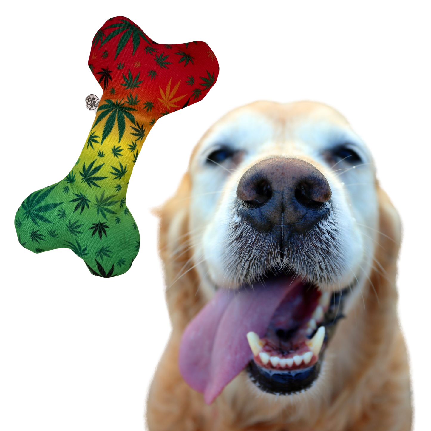 PAW:20 - Stoned to da Bone 420 Dog Toy ๐ถ Marijuana, Weed Themed