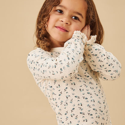 Floral Ribbed Pyjamas