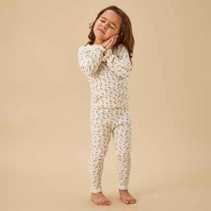 Floral Ribbed Pyjamas