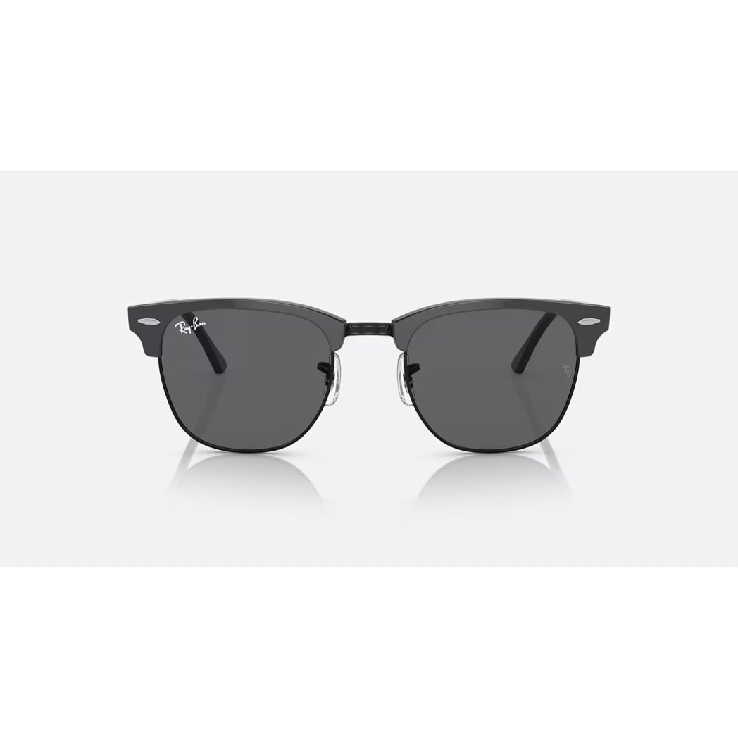 RAYBAN - CLUBMASTER | Grey on Black w/ Dark Grey