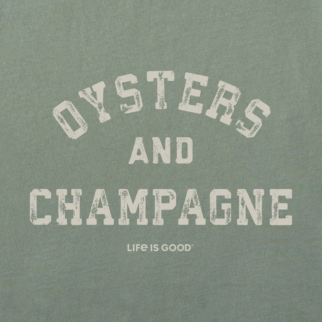 LIFE IS GOOD - WOMENS CRUSHER BOXY TEE | Champagne Moss Green