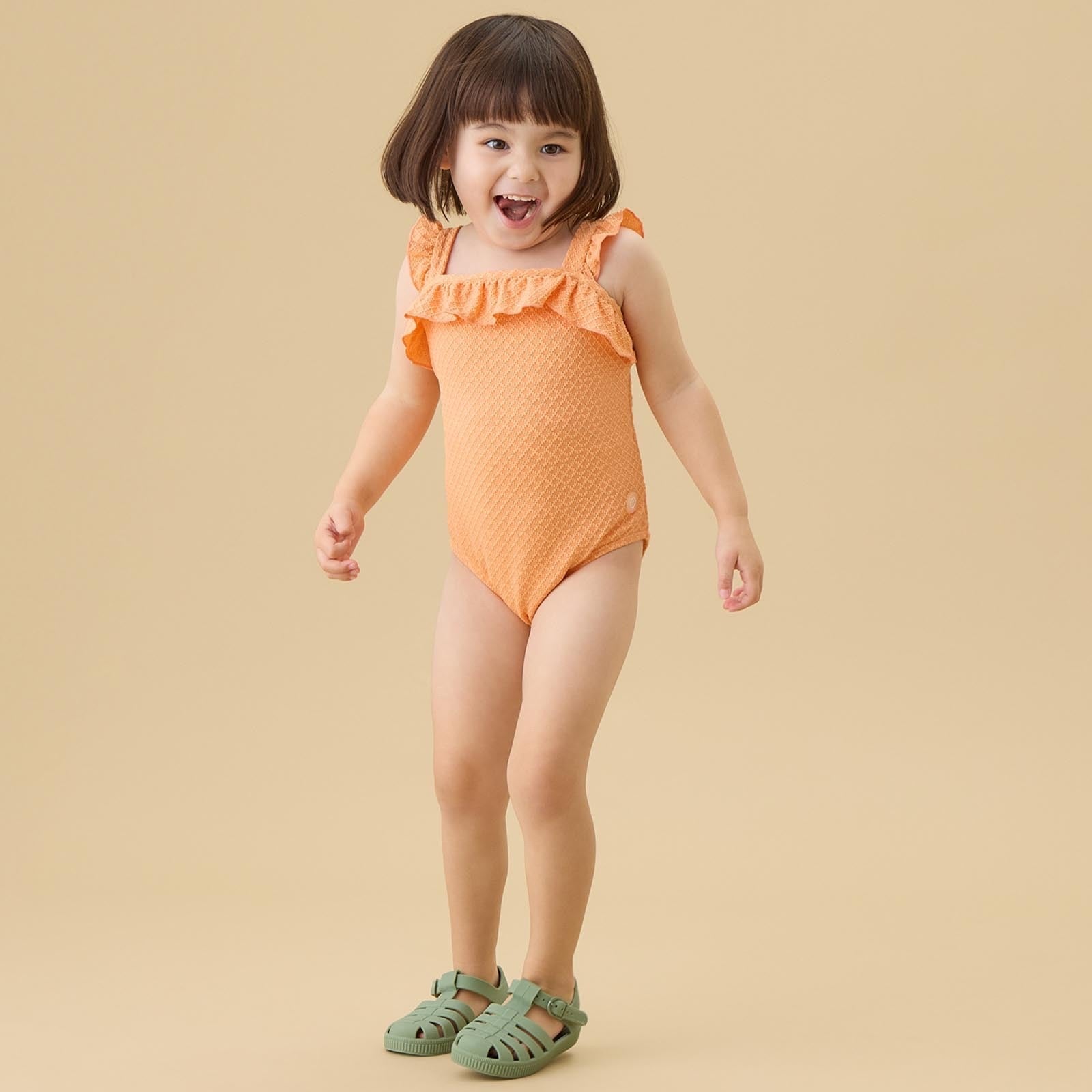 Coral Tide Frilled Swimsuit