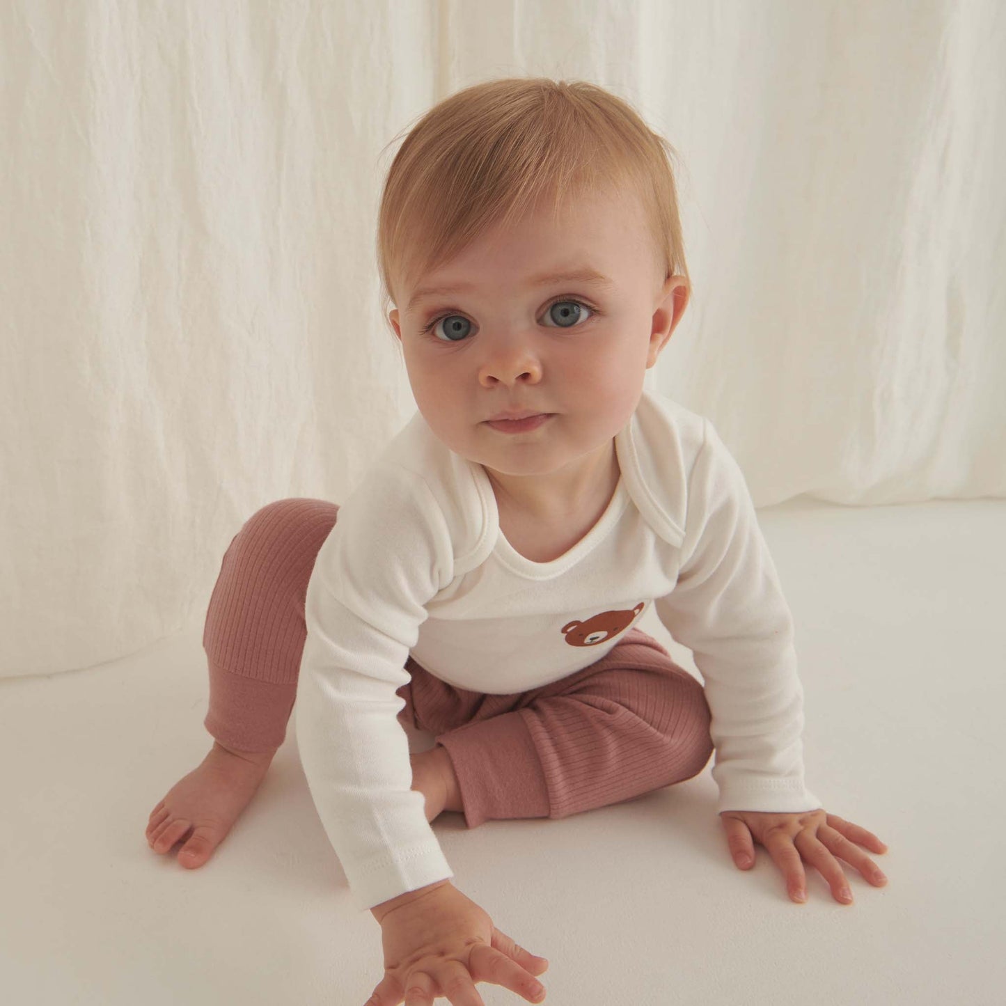 Bear Long Sleeve Bodysuit & Joggers Outfit