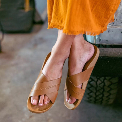 OLUKAI - KIPE'A 'OLU SLIDE (WOMENS) | Sahara