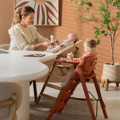 KAOS Klapp Recycled High Chair - Terracotta Pink