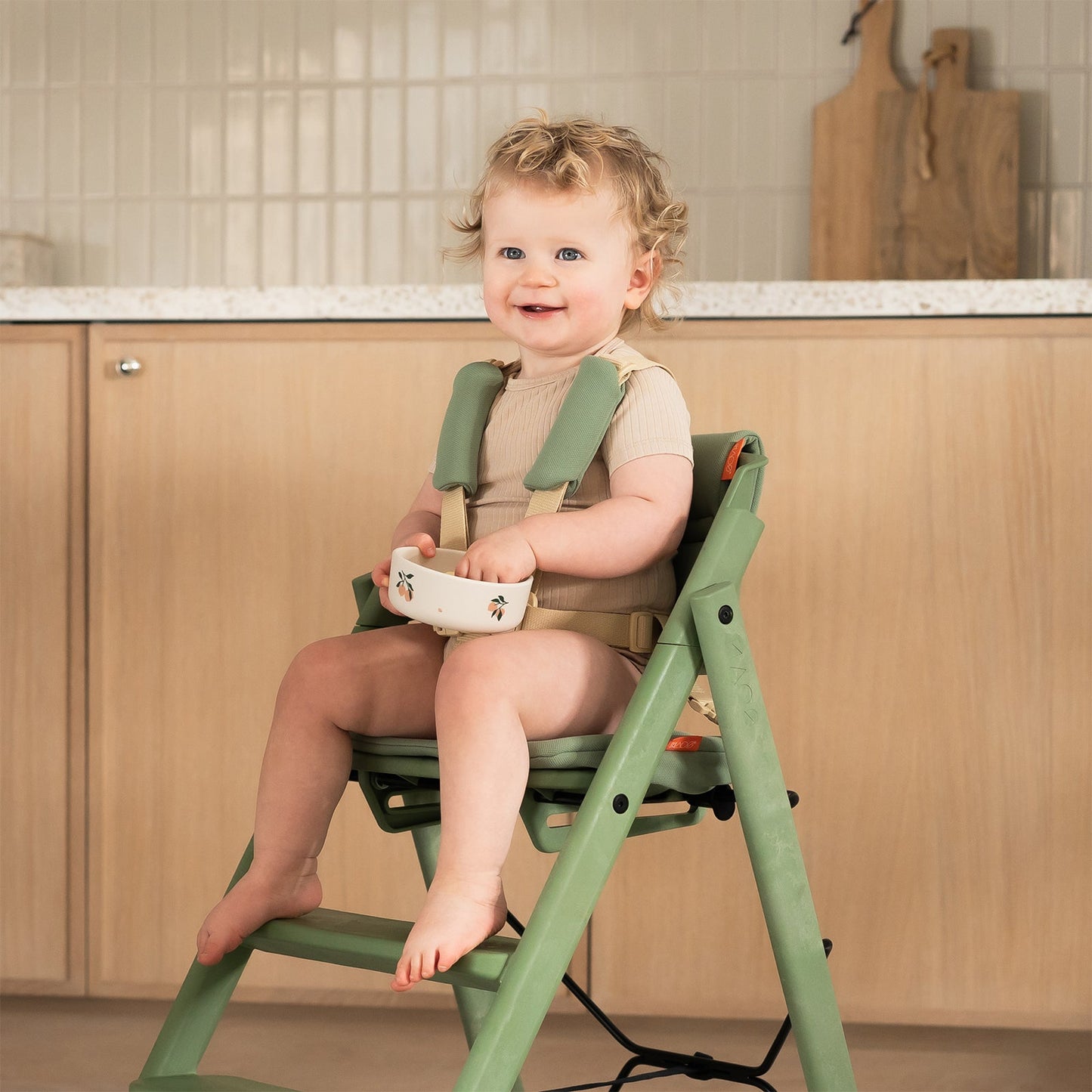 KAOS Klapp Jr. Harness & Cushion Set - Mineral Green