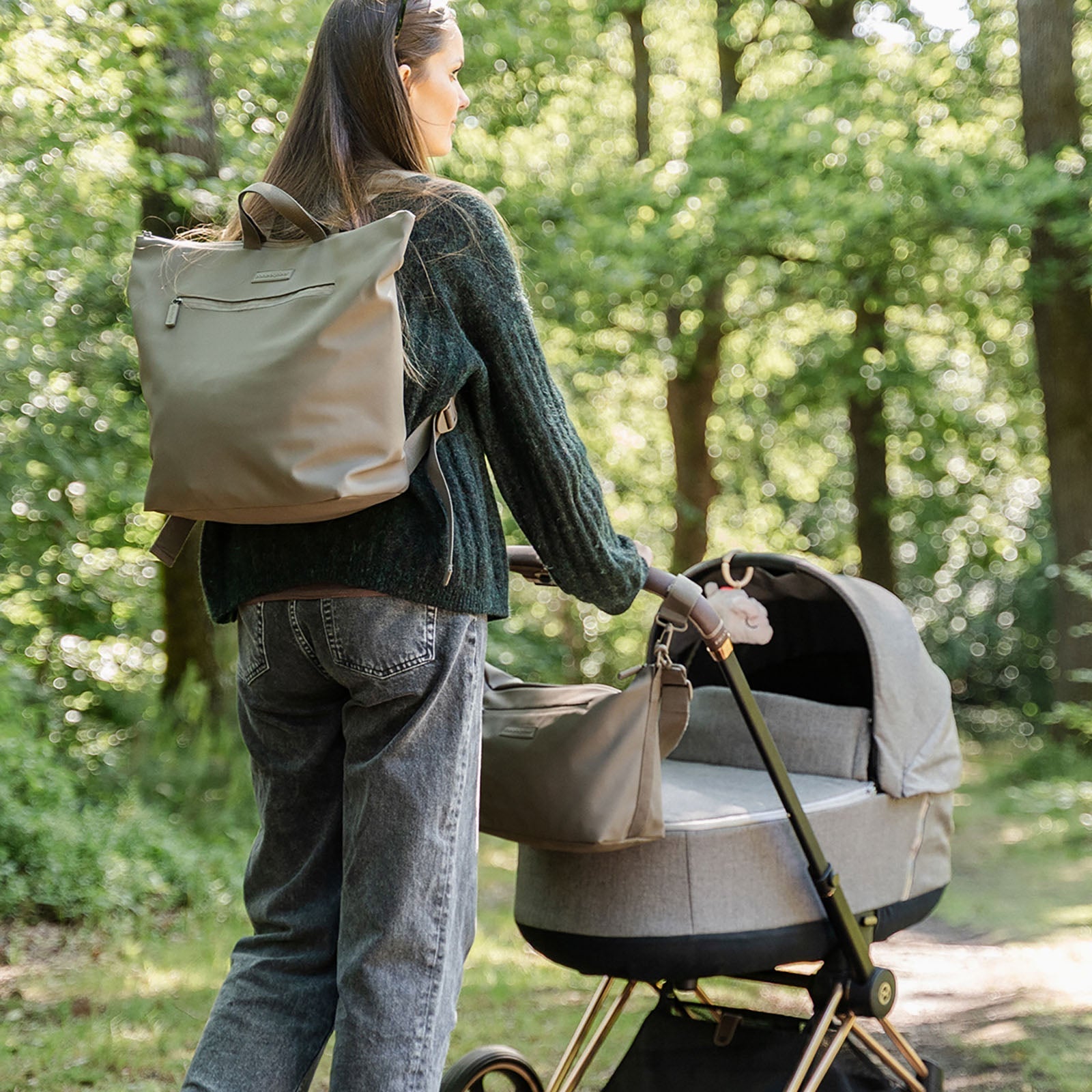 Done By Deer Changing Backpack - Taupe