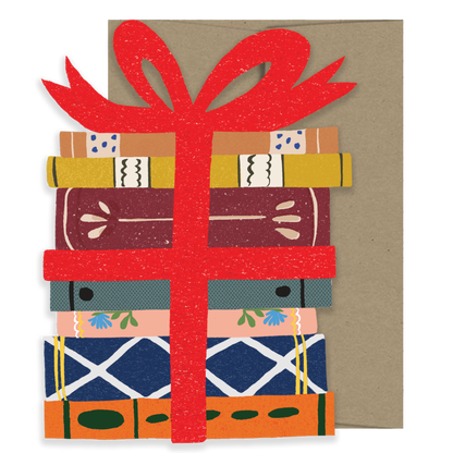 Book Lovers - Die Cut Card