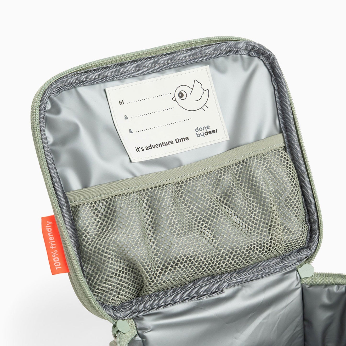Done by Deer Tiny Insulated Lunch Bag 2.8l - Tiny Trails Green