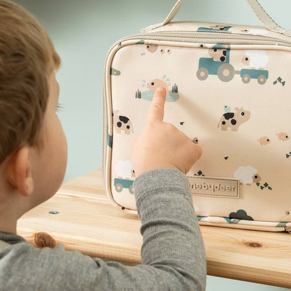 Done by Deer Tiny Insulated Lunch Bag 2.8l - Tiny Farm Sand