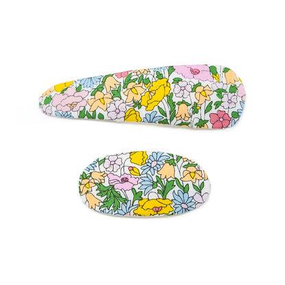 2pc Mixed Shape Clip Set  - Floral