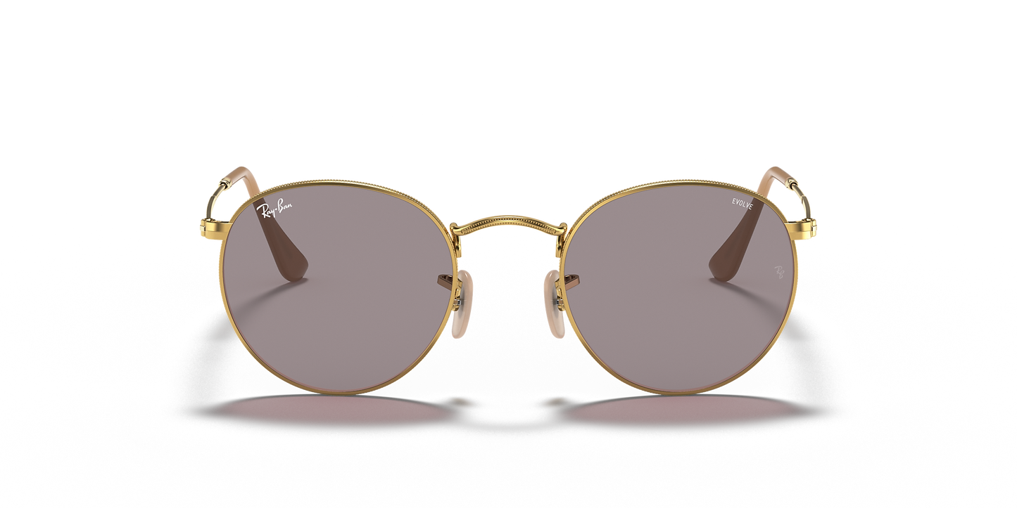RAYBAN - ROUND METAL | Arista w/ Photochromic Evolve Grey