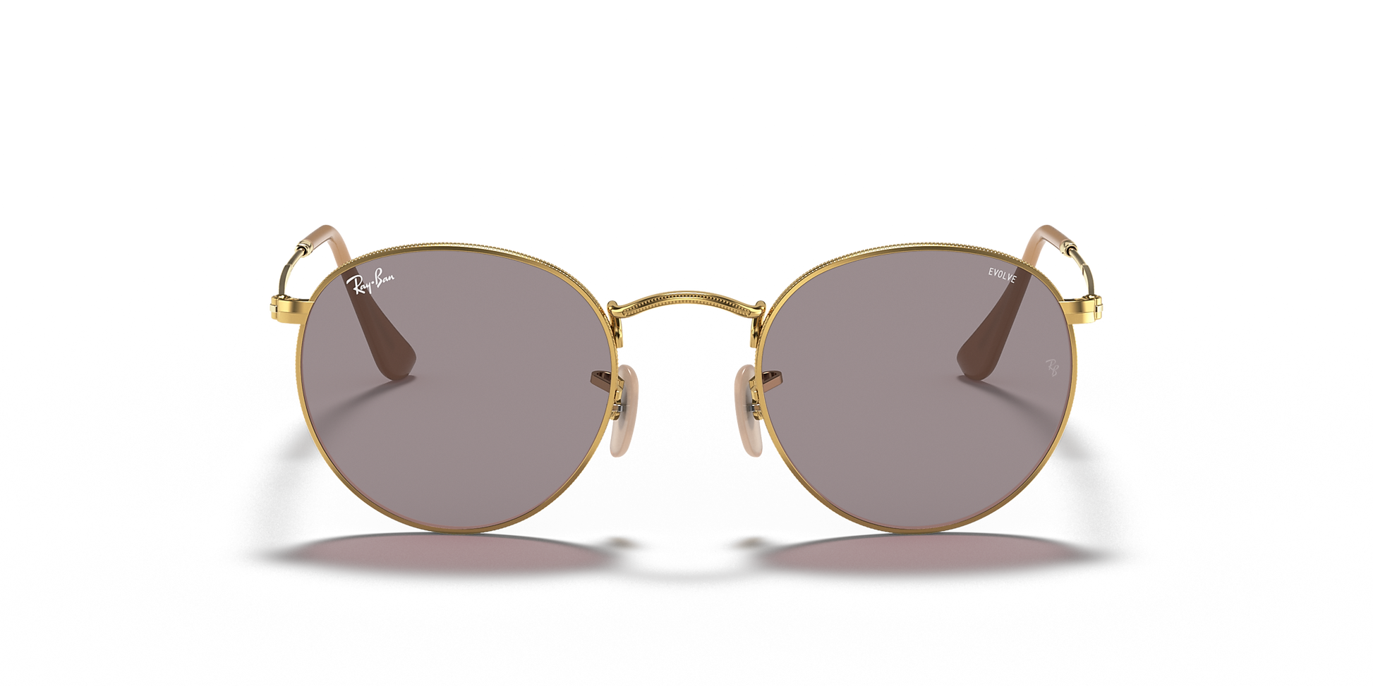 RAYBAN - ROUND METAL | Arista w/ Photochromic Evolve Grey