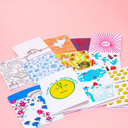 B6 Softcover Blank Notebook - Cat Nap