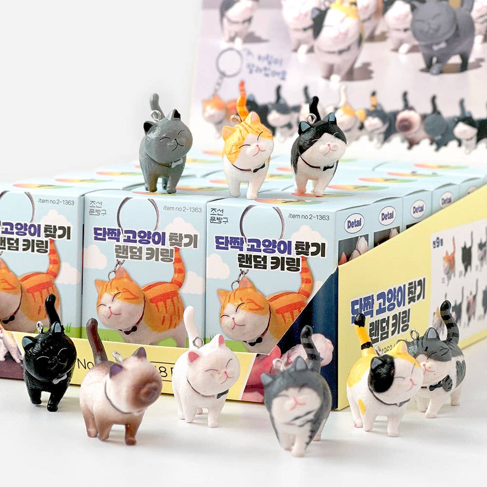 Best Friend Cat Figure Collectable Keyring -Random Box