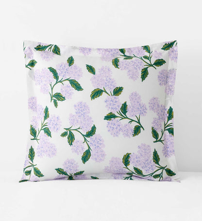 Percale Sham - Hydrangea Lilac