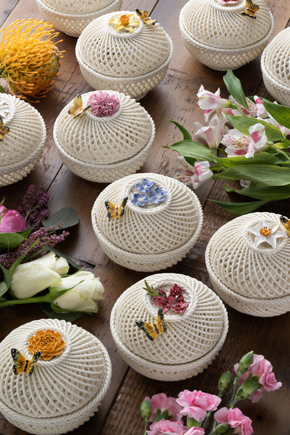 Belleek January Carnation Basket