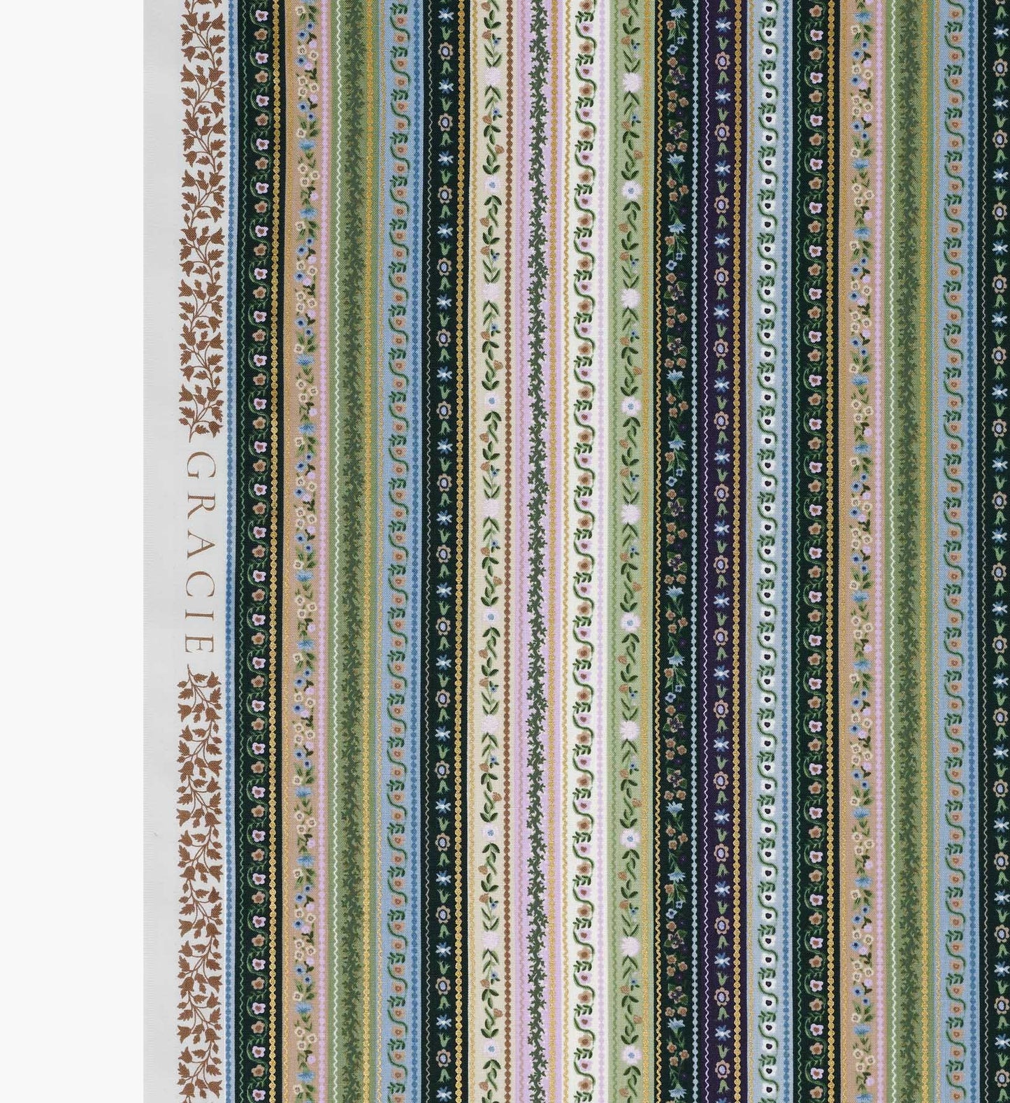 Gemma Cotton Metallic Fabric - Cool