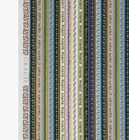 Gemma Cotton Metallic Fabric - Cool