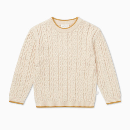 Cable Knit Tipped Jumper