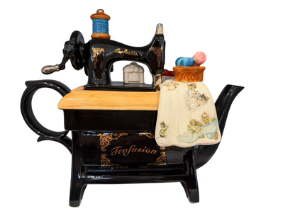 Ceramic Inspirations Beatrix Potter Sewing Machine Large Teapot