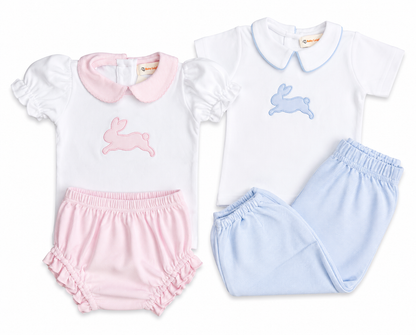 2pc Pink Bunny Bloomer Set | Luigi