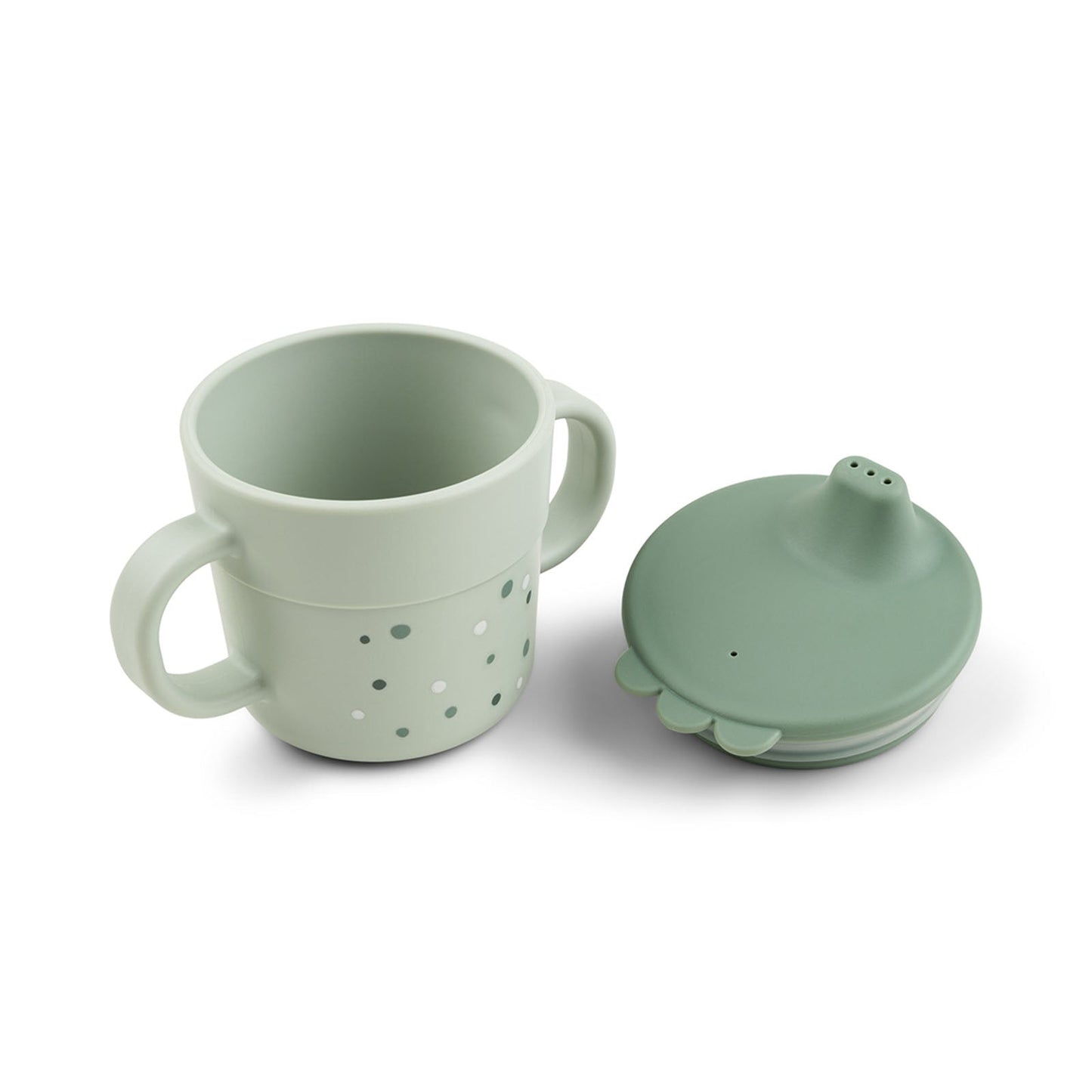 Done By Deer Foodie Spout Cup - Happy Dots Green