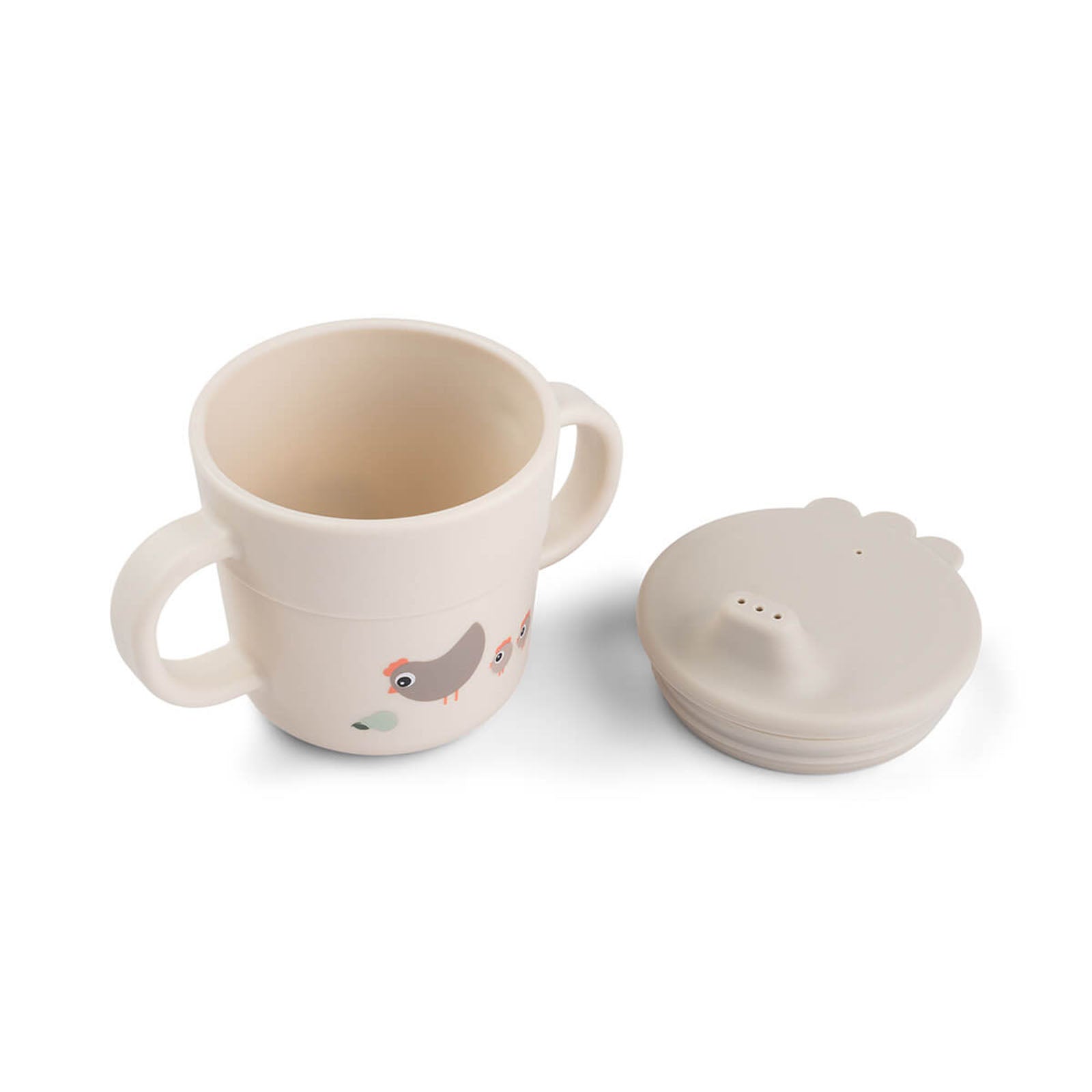 Done By Deer Foodie Spout Cup - Tiny Farm Sand