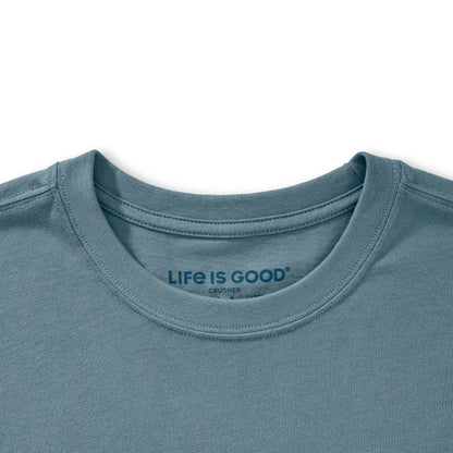LIFE IS GOOD - MENS CRUSHER TEE | Legalize Mulligans Slate Blue