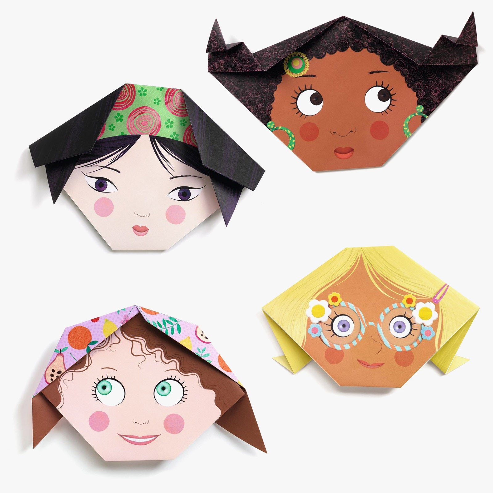 Djeco Pretty Faces Origami Kit