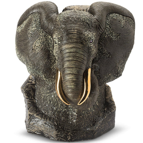 De Rosa Elephant Bust Grey- Large