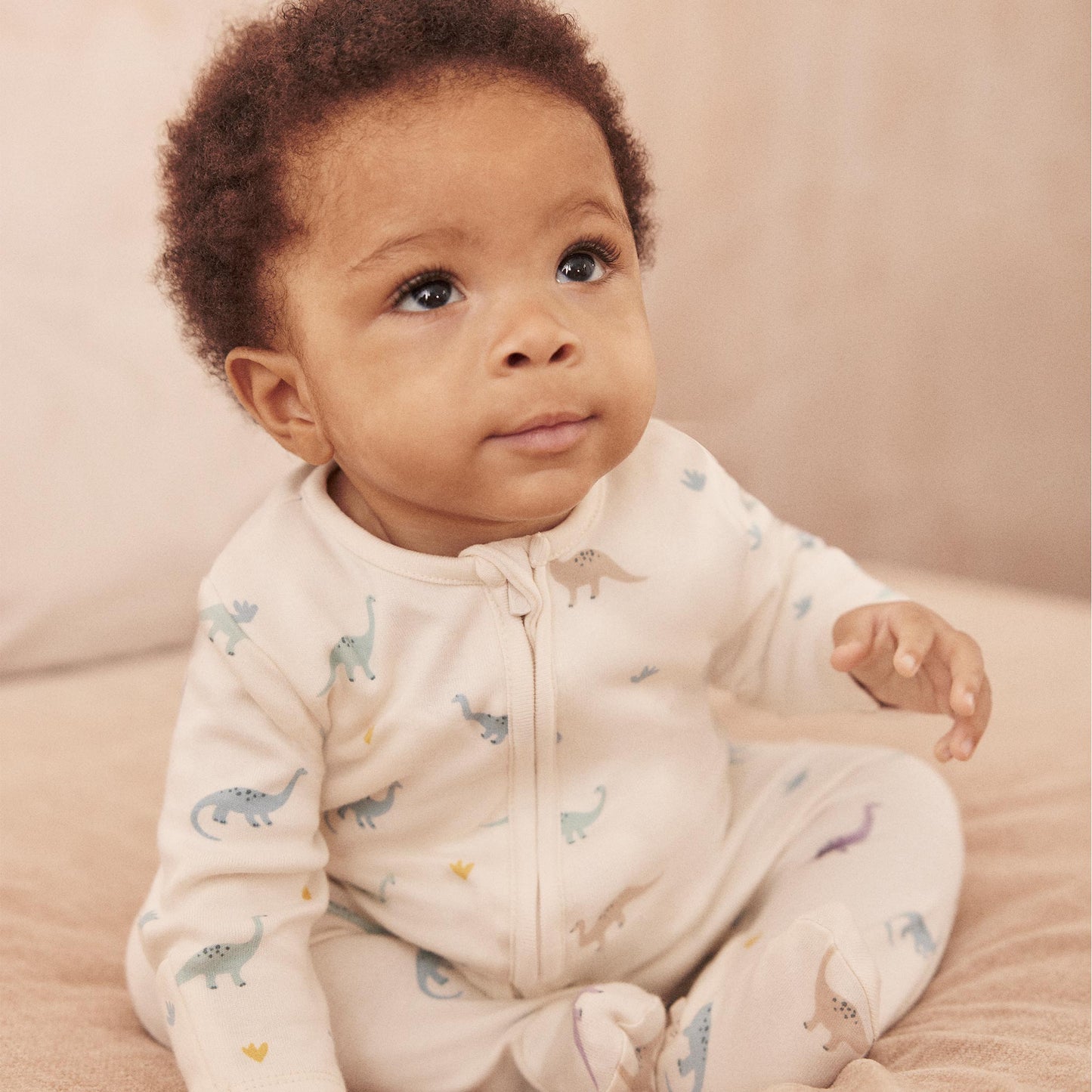 Dino Print Clever Zip Sleepsuit