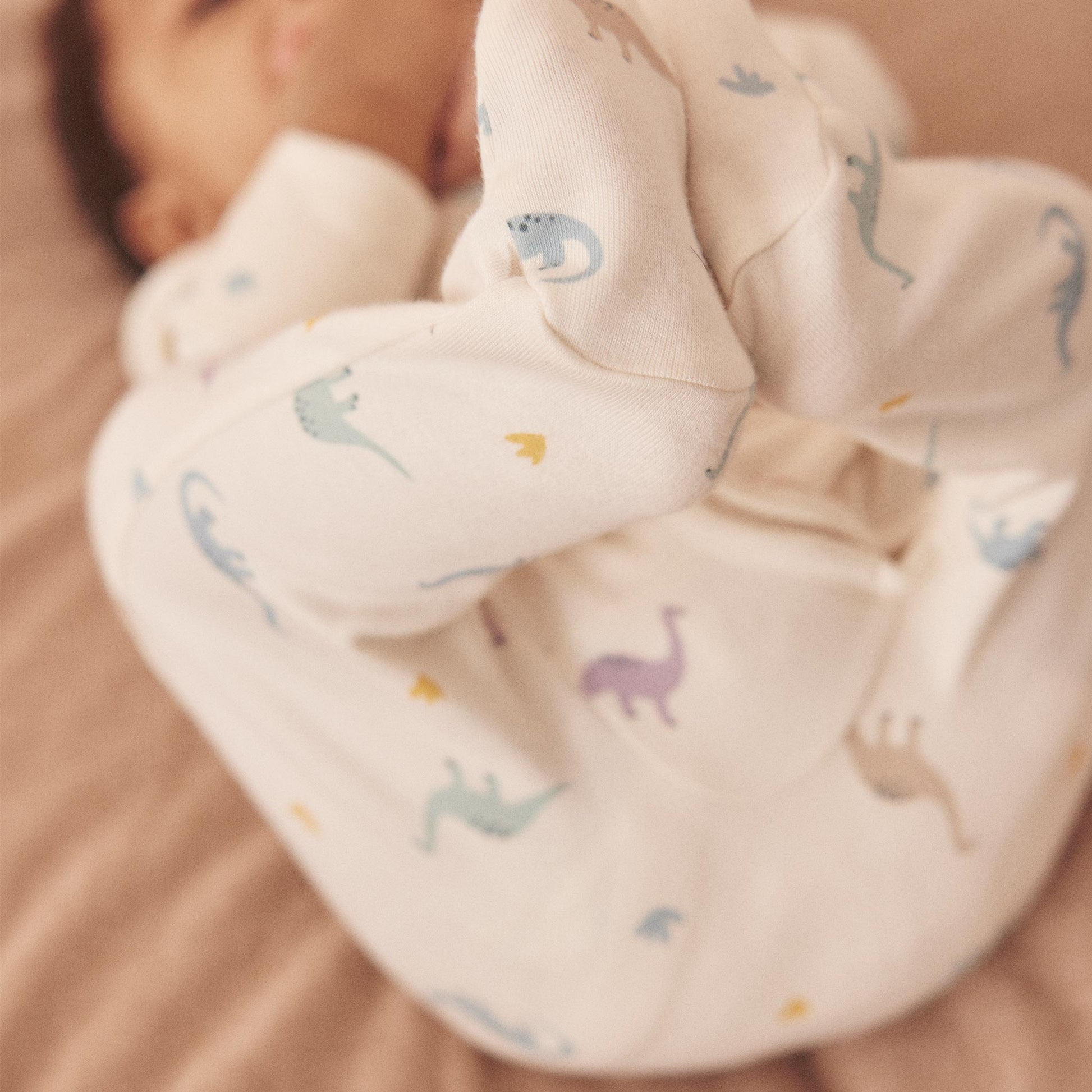 Dino Print Clever Zip Sleepsuit