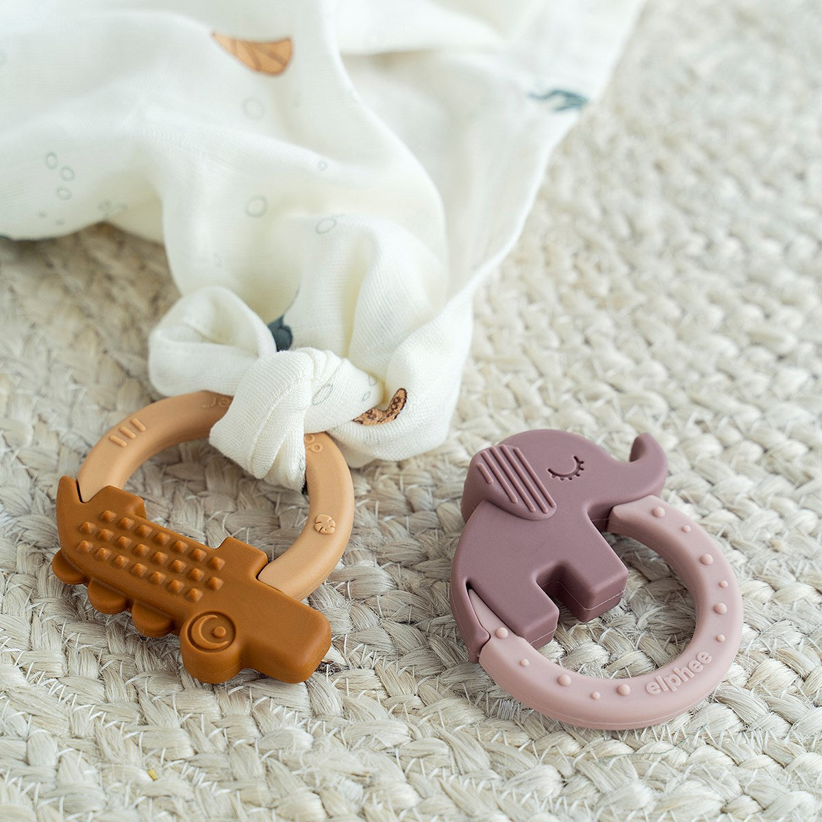 Done by Deer Silicone Deer Friends Teether 2 Pack
