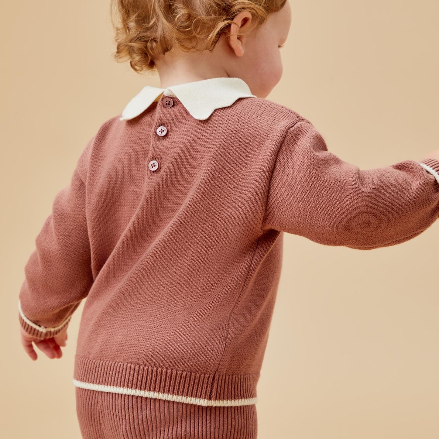 Collared Knitted Jumper