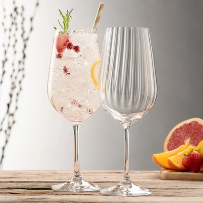 Galway Crystal Erne Spritz Glass Pair