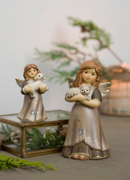Goebel Little Shepherd Angel - Walnut
