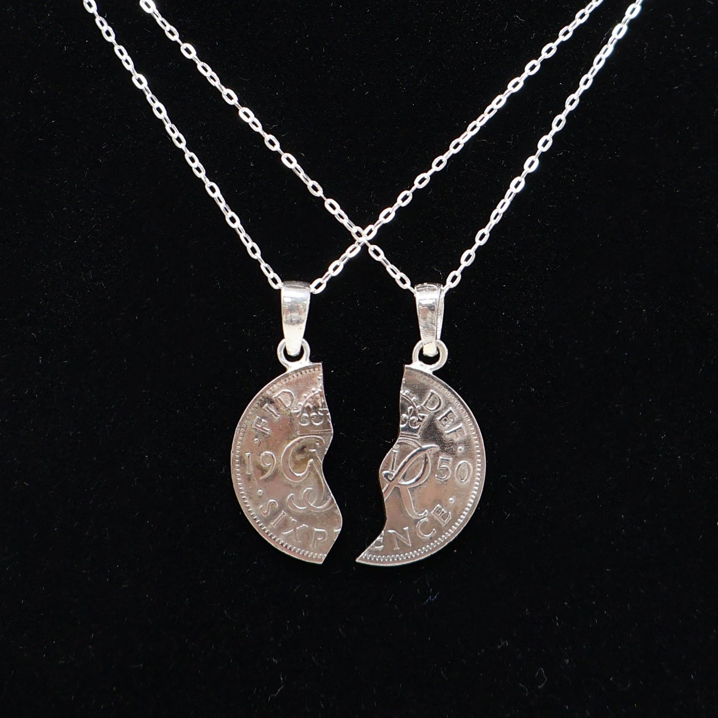 Goviers Split Sixpence Pair 1970