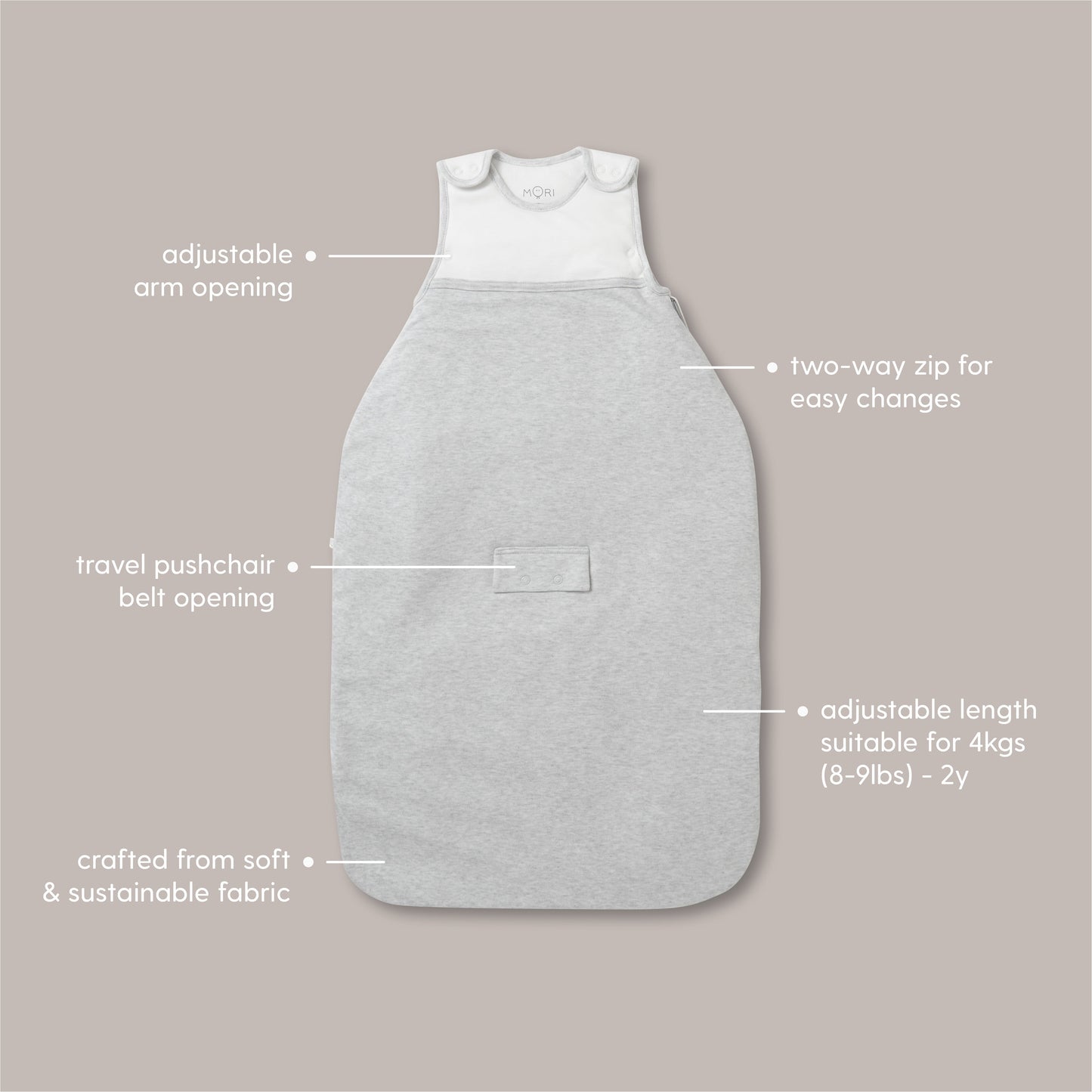 Clever Winter Sleeping Bag 2.5 TOG - Grey